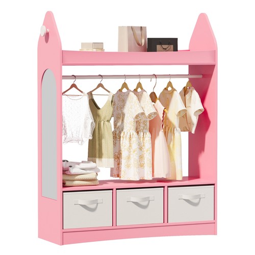 Kids wardrobe with mirror - wardrobe,