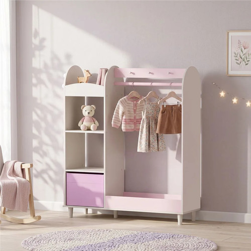 Kids clothes rail wardrobe - clothes,