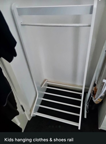 Kids freestanding clothes - clothes, rail