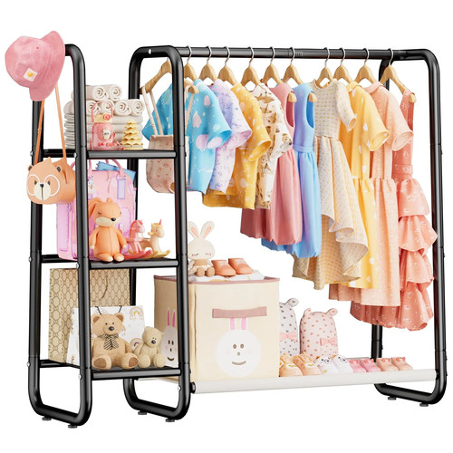 Kids clothes rail with tier - kids,
