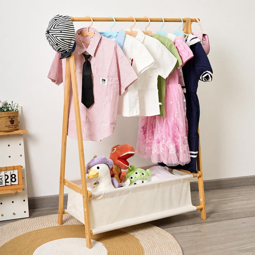 Bamboo kids dress rail - bamboo,