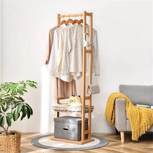 Wood clothing garment rack - wood,