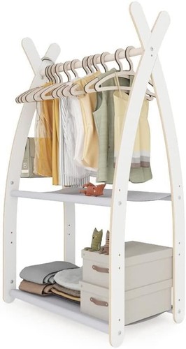 Kids wooden clothes rail - kids, with
